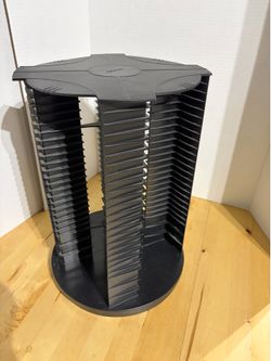 112 CD Rotating Carousel Media Storage Display Tower Rack Double Holder