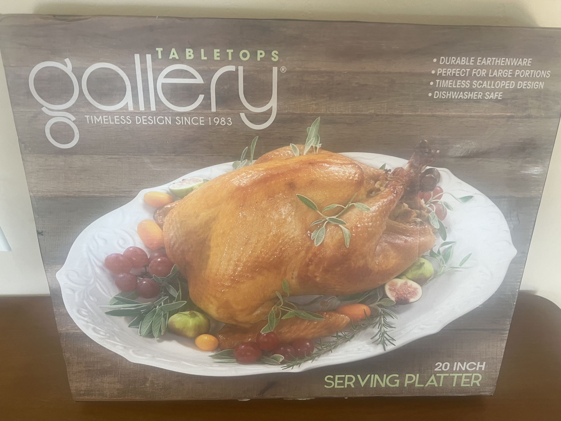 TableTops Gallery Harvest Oval Serving Platter Excellent New Condition