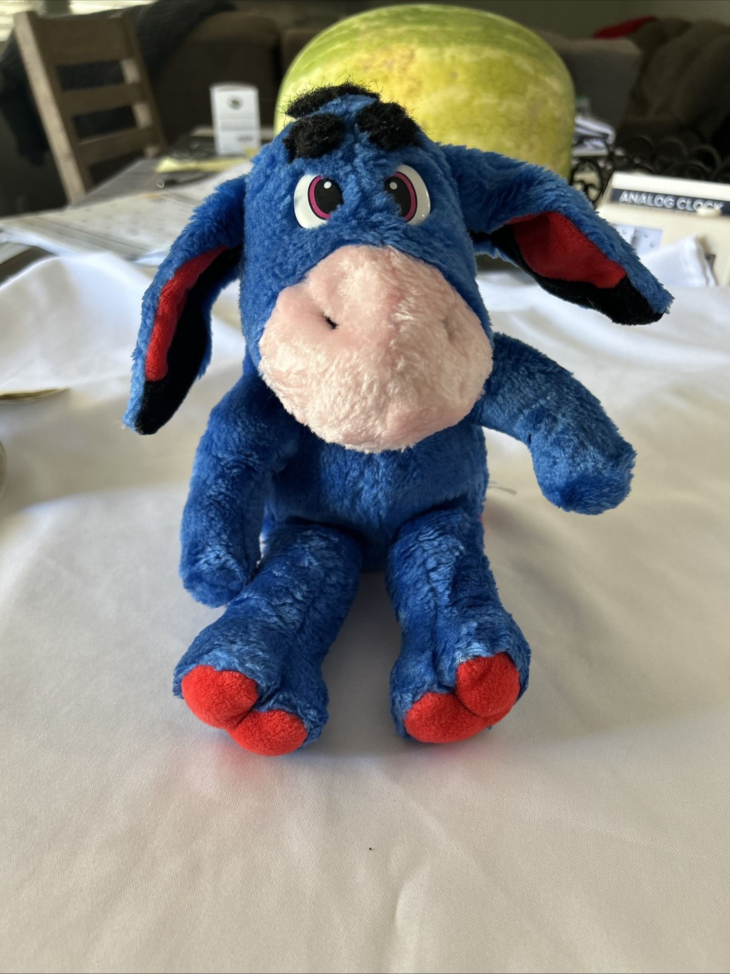 1998 Liberty Toys Eeyore Plush Disney Blue Donkey Winnie the Pooh Friend