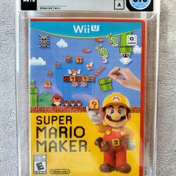 Super Mario Maker Not For Resale NFR Red Nintendo Wii U Sealed WATA 8.5 A POP 27