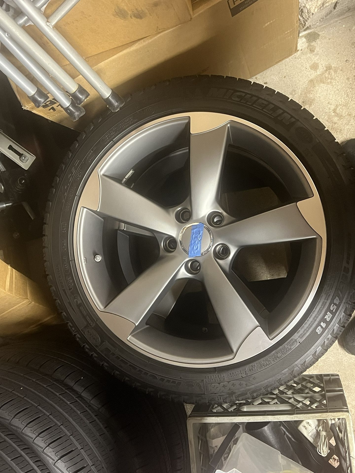 Audi wheels - AndrosR9 Rotor Wheels and Michelin Snow Tires