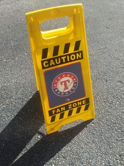 Texas Rangers fanzone sign