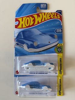 Hot Wheels Porsche 911 Carrera Clip (Blue/White)