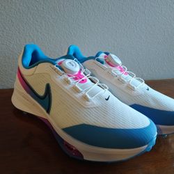 Size 7.5 - Nike Air Zoom Infinity Tour Golf Wide White BOA DJ5590-100