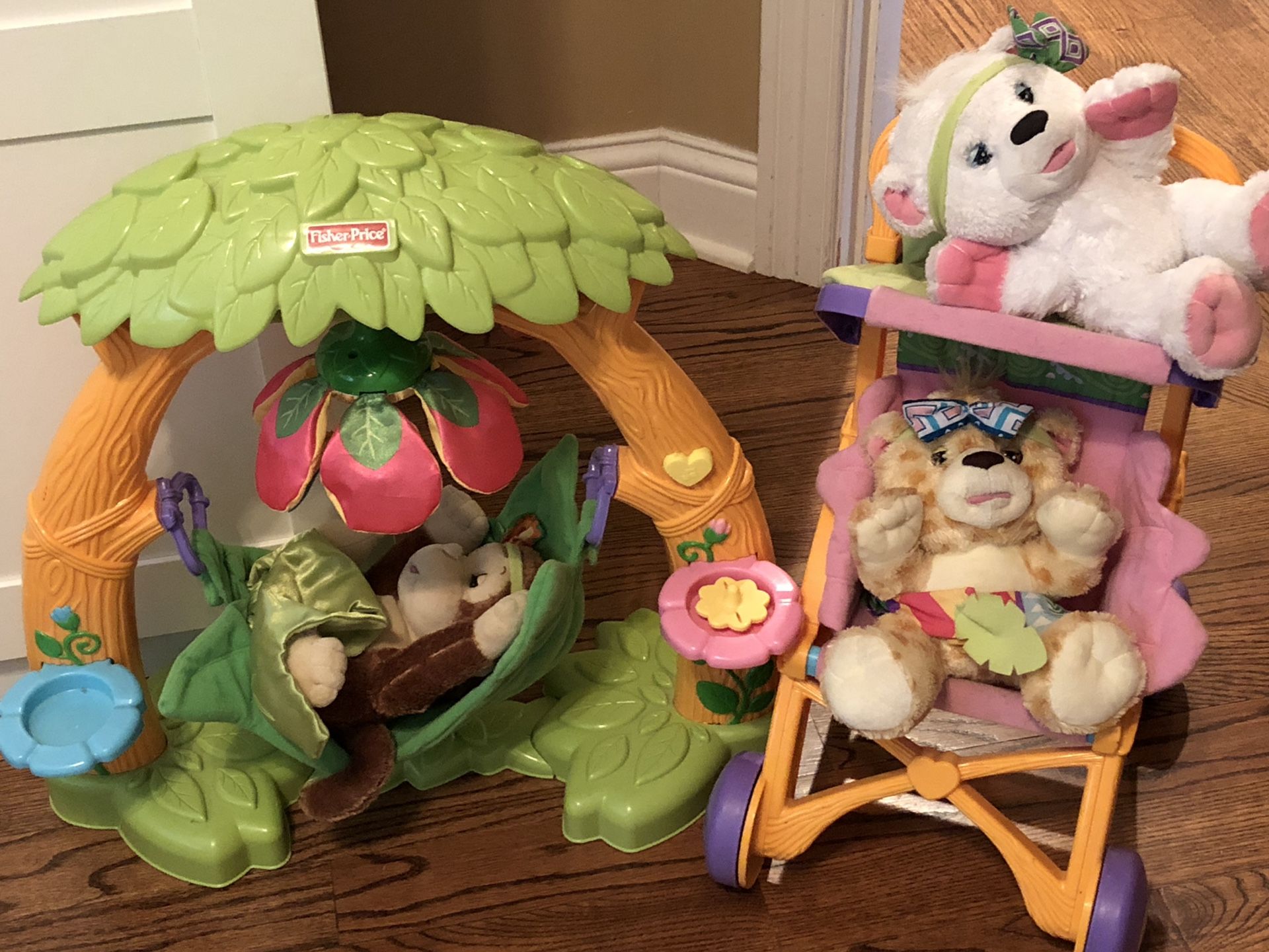 Fisher Price snugglekins cradle and stroller