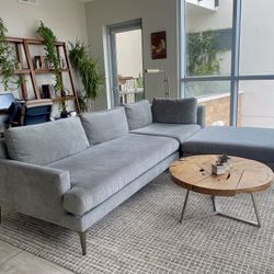 West Elm Andes 3-Piece Ottoman Sectional Couch