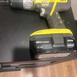“ Ryobi Heavy Duty Drill With A 18V-Lithium Battery “