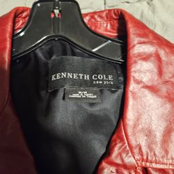Vintage Red Leather jacket Kenneth cole 