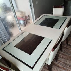 Kitchen Table With Chairs And Ottoman 
