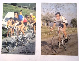 Régis Ovion Vintage Cycling Postcards – 1975 French Champion