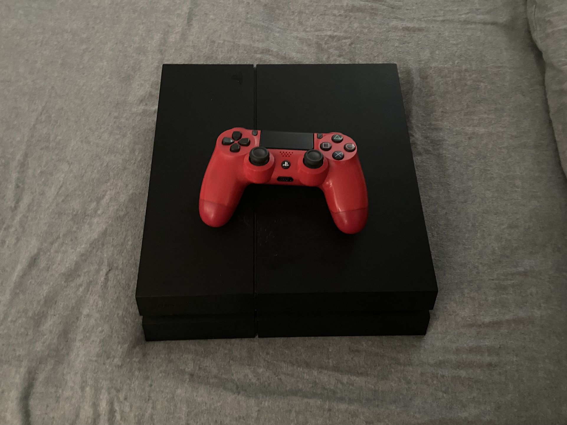 PS4 with Red Controler 