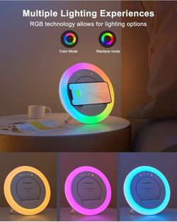 Swarmir Bluetooth Speaker with Lights, Wireless Charging Speaker, Best Birthday Gift Ideas Teenage,Applicable for Bedroom/Teen Girl Gifts/Please use T