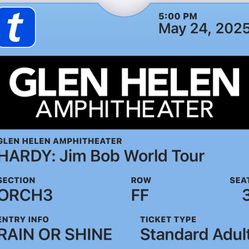 2 Hardy Tickets May 24 Glen Helen Amphitheater 