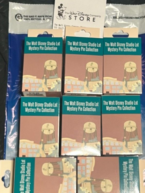Disney DEC Employee Center Studio Lot 2024, Mystery Collection,  Sealed, 2 Pins