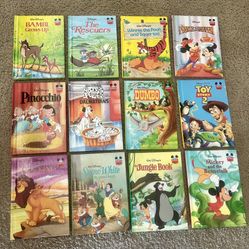 Wonderful World Of Disney Hardcover Book Collection of 12