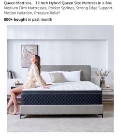 12 Inch Hybrid Queen Size Mattress
