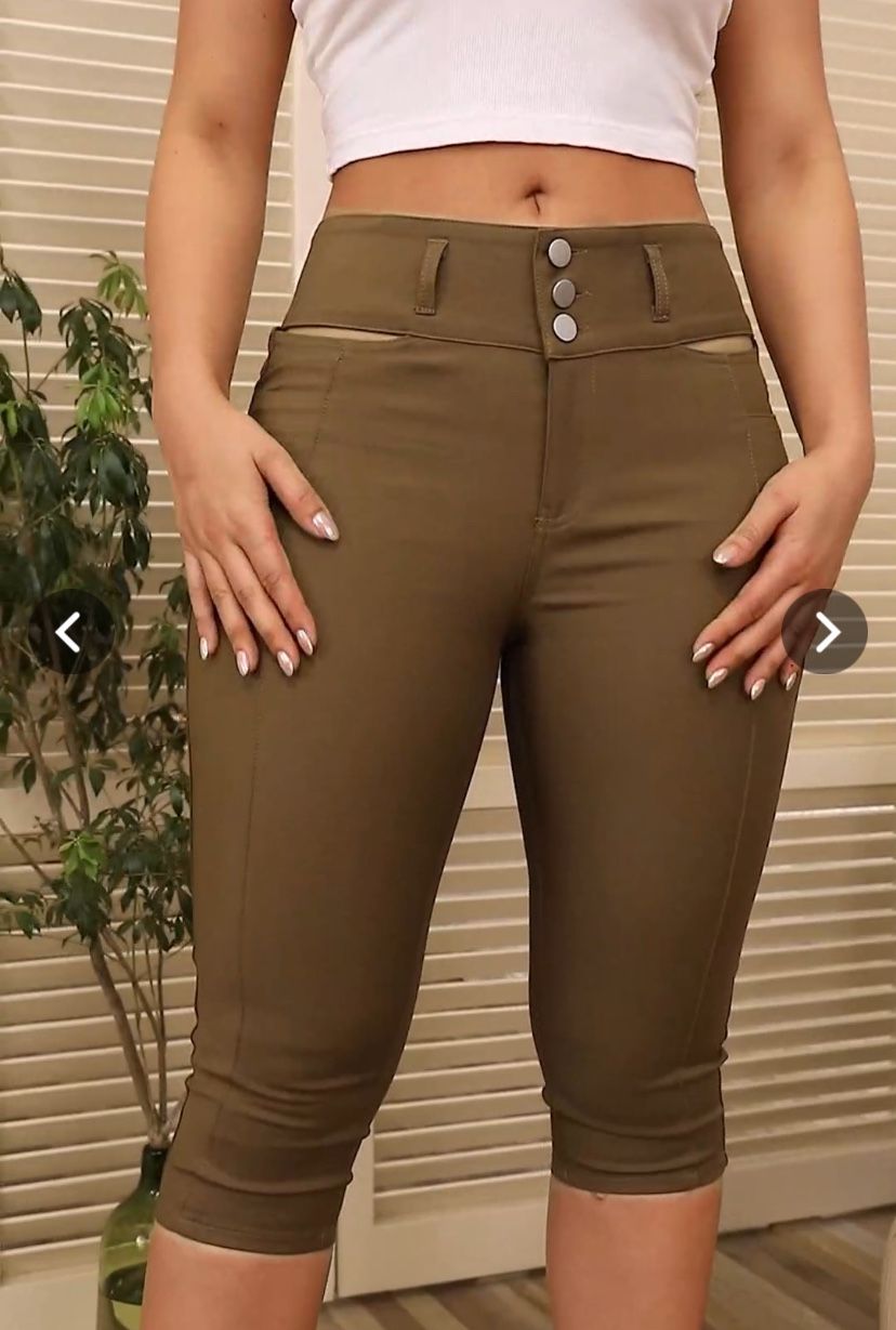 Flamingals Solid Cut Out Waist Skinny High Waist