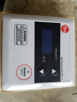 Tankless water heater remote.