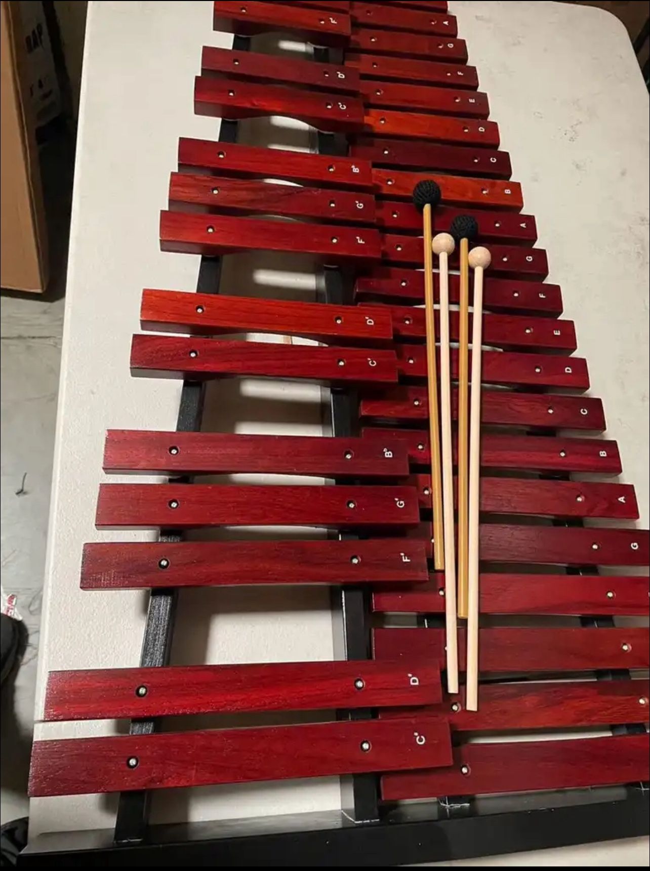 Portable Xylophone With Mallets And Carrying Bag