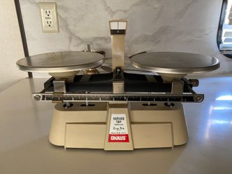 Ohaus Harvard Trip Balance 5 Pound 2 Kilogram Weighing Scale Beige 