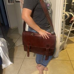 Leather Laptop Bag 