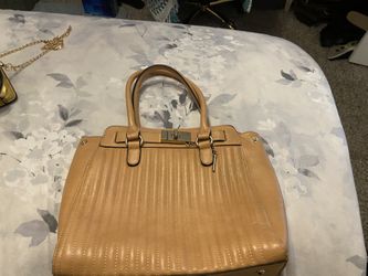 Beige Orange Purse 
