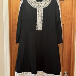 Brand new European dress for women. Lovey design. There is beading on top. Slip under the dress. Color black The dress size runs between 1-2xxl 