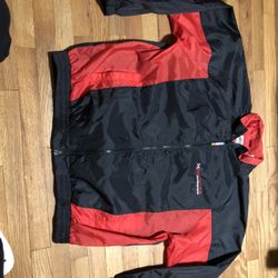 Vintage Dodger Motorsports Ram Nascar Checkered Flag Sports Windbreaker Jacket Size 2XL