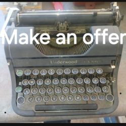 UNDERWOOD NAVY Typewriter This Is The Rare Model 
