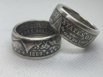 Hand Crafted Silver Morgan Dollar Ring