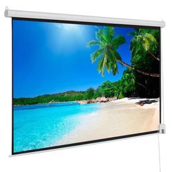 92" Motorized Projector Screen, 16:9 HD Electric Diagonal Automatic Projection Screen, Movies Screen for Home Theater Presentation Education Outdoor I