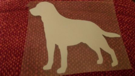 Vinyl car truck stickers LABRADOR RETRIEVER