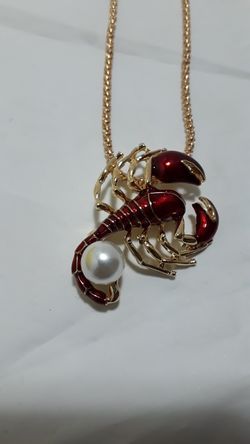 Scorpion Pendant with Gold Plated chain