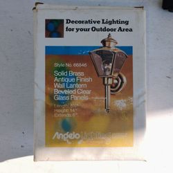 Angelo Lighting Solid Brass Antique Wall Lantern  (Style # 66846)