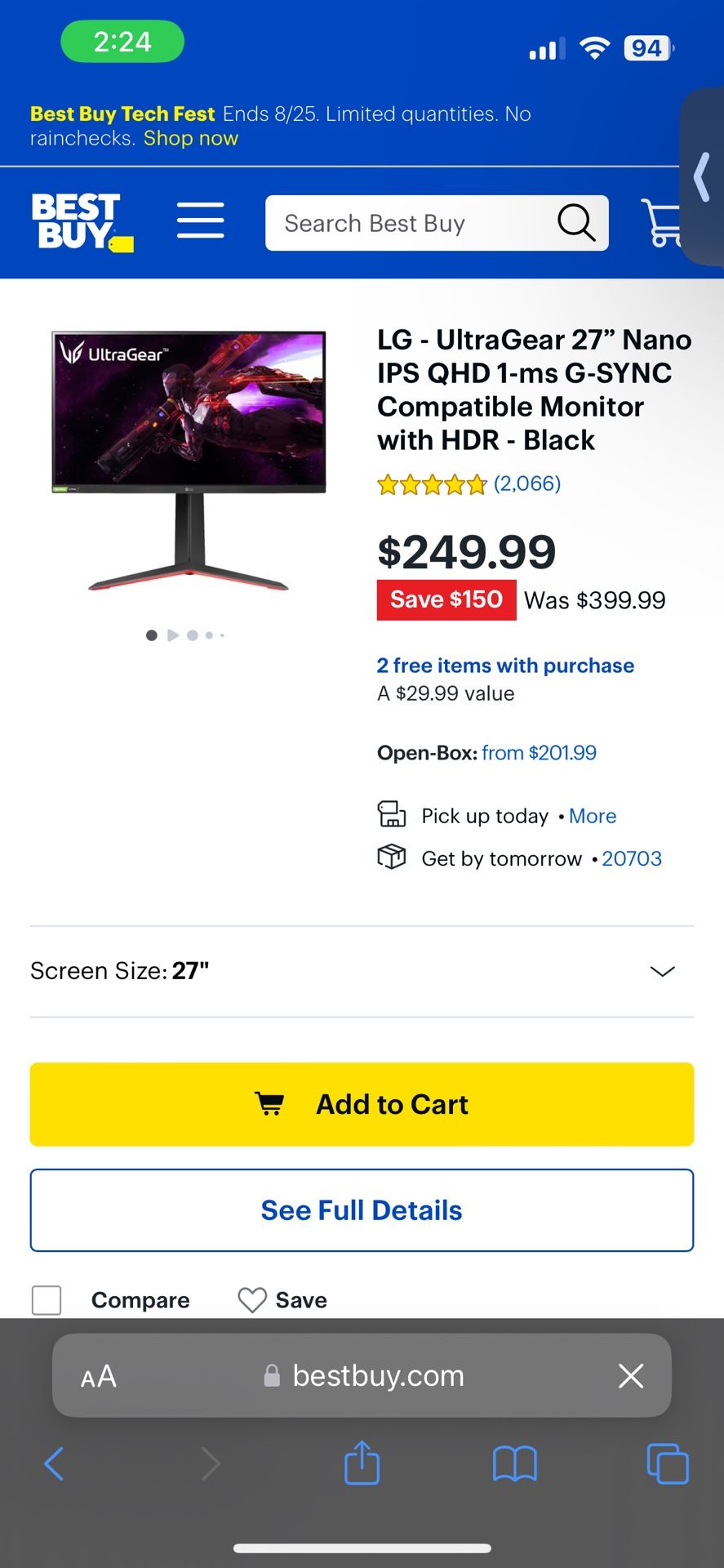 LG 165 hz gaming monitor 