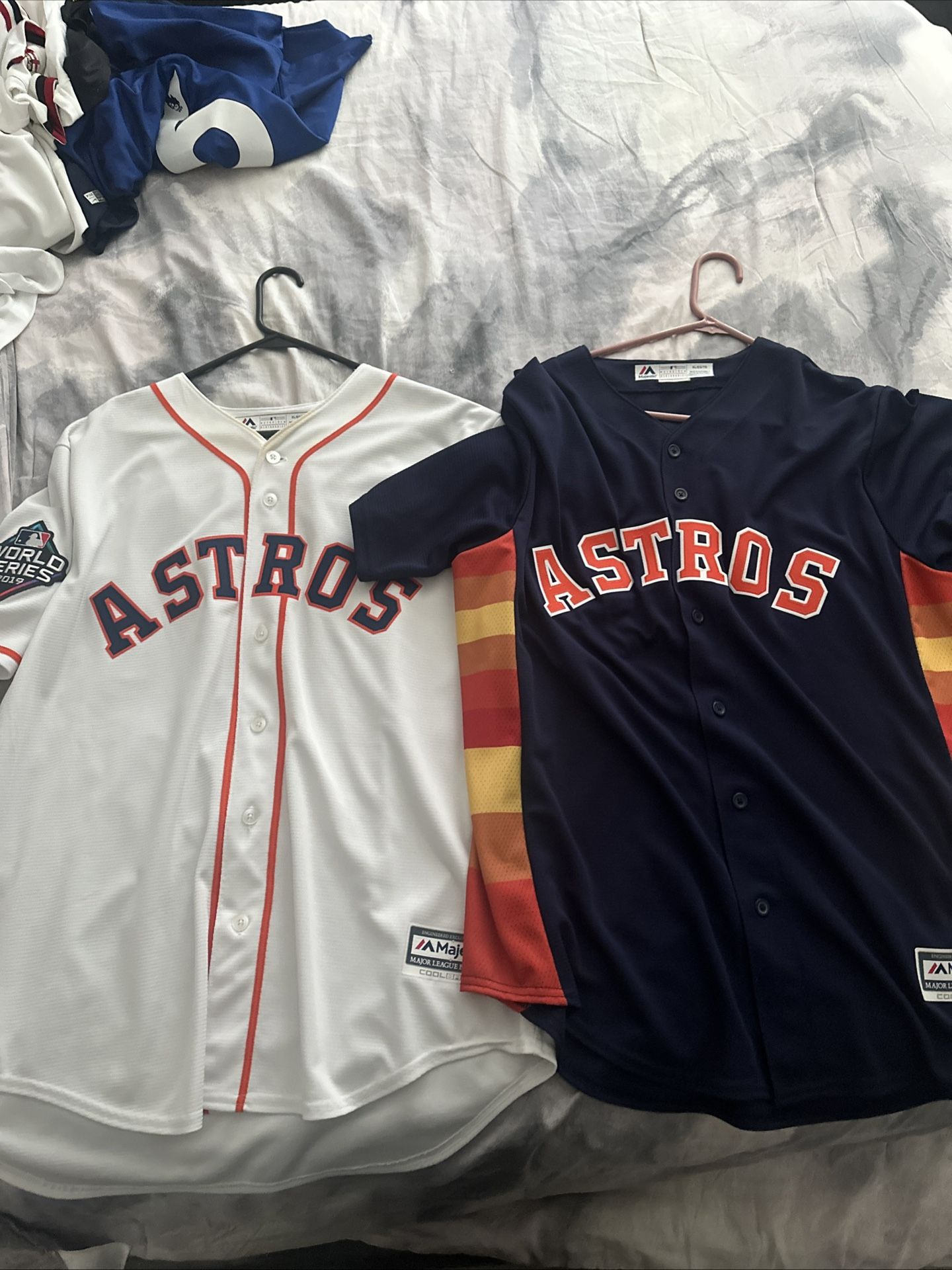 Astros Home And Away 2019 Jerseys Size XL