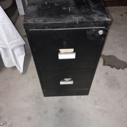 2 File Antique File Cabinet