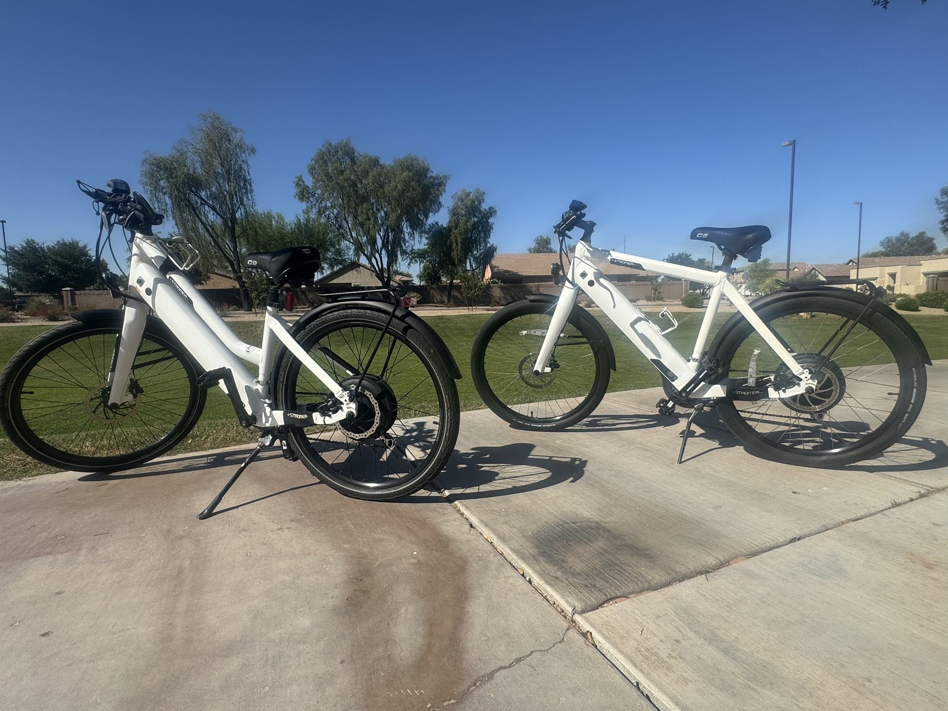 Stromer ST1 Platinum Electric Bikes His & Hers Swiss E-Bikes Like New