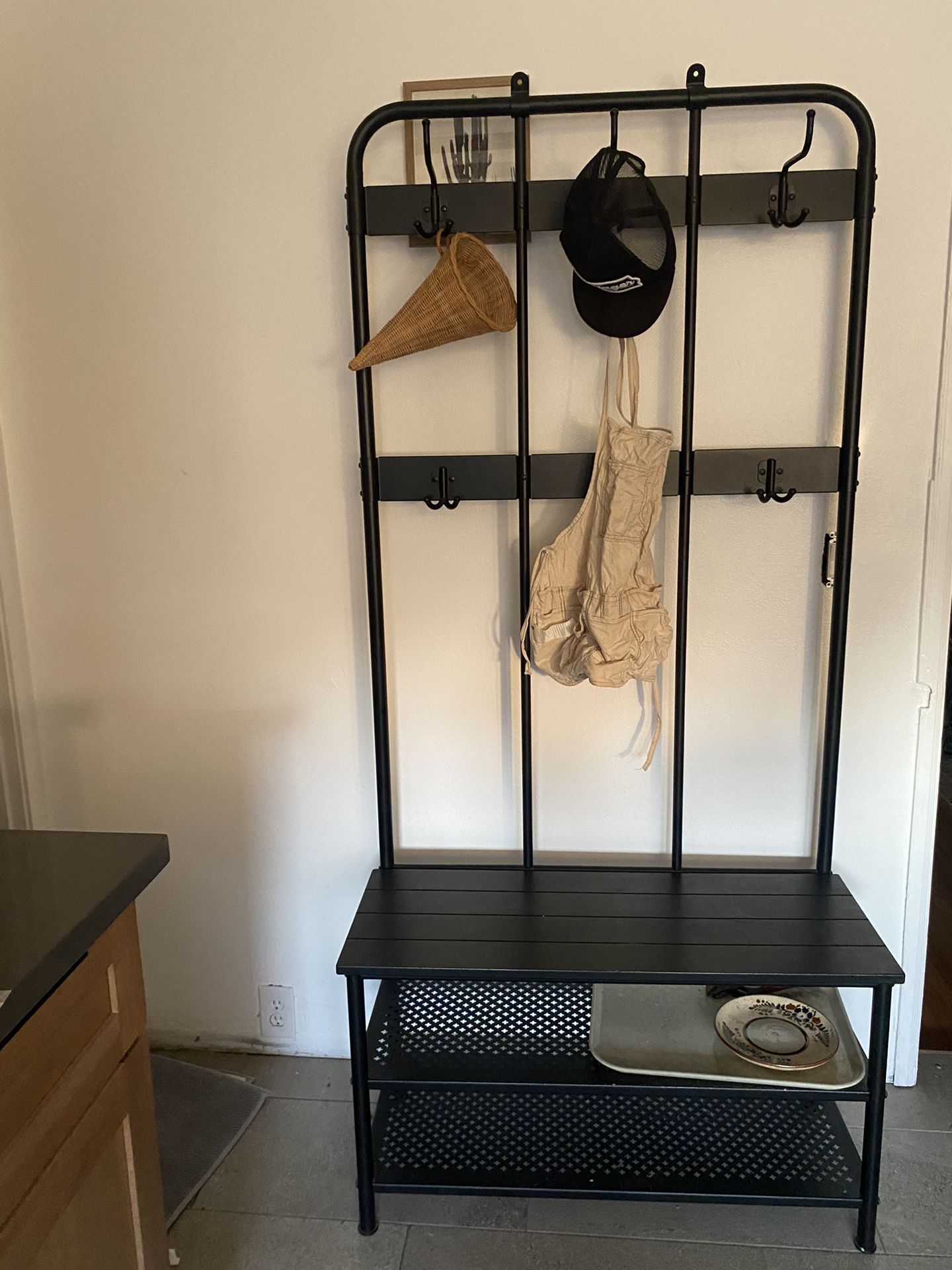 IKEA Coat Rack With Storage Bench