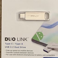 PNY 256GB DUO LINK USB 3.2 Type-C Dual Flash Drive 256GB  Silver Color  Cash Only  I've used it a few times, but ended up not needing it.  Bring your 