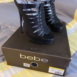 Black 5” Slip On Heels