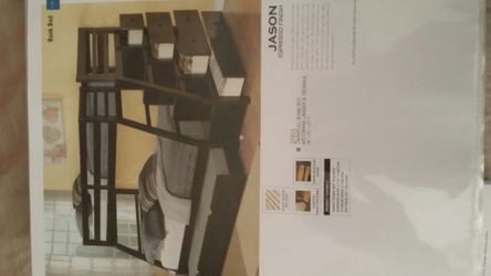 Jason espresso bunk bed