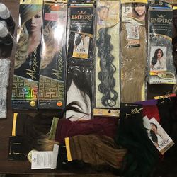 Lot Of Extensions Of Human Hair Empire Sensationnel Lace Glue Pens