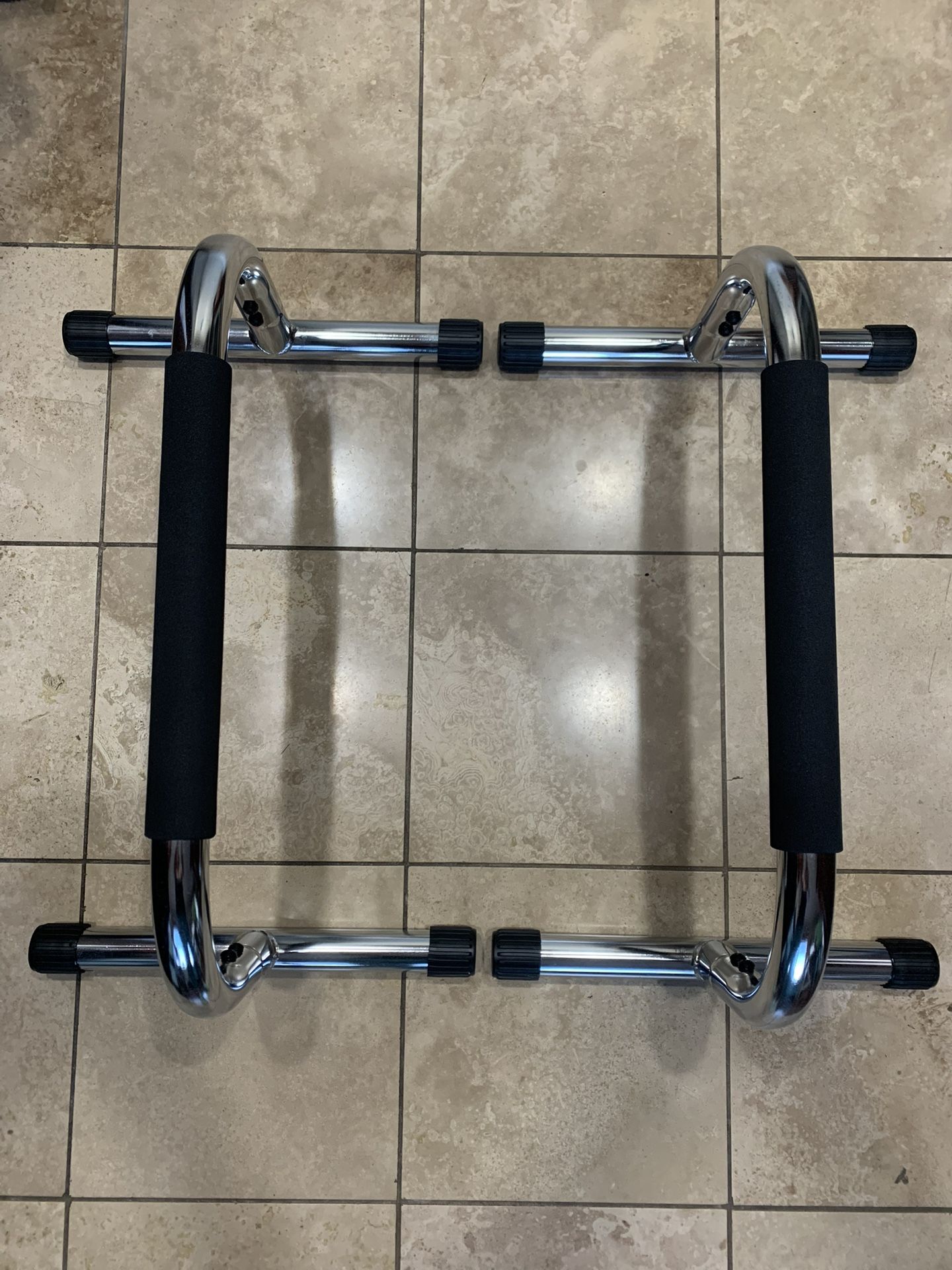 Parallette Bars Yoga/Pilates/Isometric Exercises Stainless Steel - 25"L x 16"W x 12"H - NEW