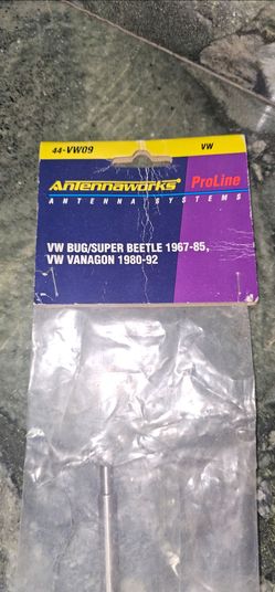 NOS Vintage Antennaworks 44-VW09 Manual Antenna VW Bug Super Beetle Vanagon NEW