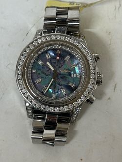 Breitling Chronometer Watch with Diamond Bezel#50066