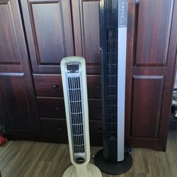 Lasko Tower Fans - Oscillating, Timer,  Remote- See Photos & Description For All Details 