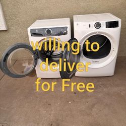 Electroloux Washer And Ge Electric Dryer Set 