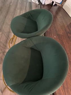 Emerald green barstools ( set of 2)