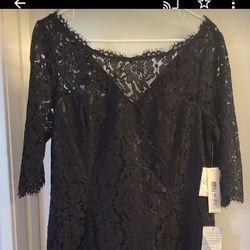 Eliza J Black Lace Dress New W/Tags 